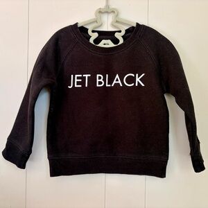Brunette The Label Jet Black Kids Sweatshirt
